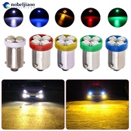 NOBELJIAOO 10Pcs Truck 12V BA9S T4W T11 1210 4 SMD LED Bulbs Amber Lights 4 LEDs Auto Car Lights C4E