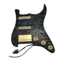 KR-Guitar Pickups Prewired loaded Pickguard Humbucker Pickups Alnico 5 HSS Wiring Harness Single Cut