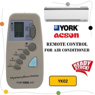 York / Acson Replacement | York Acson Remote Control FOR Air Cond Aircond Air Conditioner | Model YK-02
