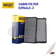 Hengst - Cabin Filter E2944LC-2 air conditioner Filter (set of 2) for BMW X5, X6