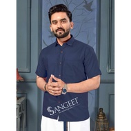 MEN'S TRADITIONAL SHIRT+VESTI BOMBAY SLUB COTTON WITH VESTI VELCRO TAPE