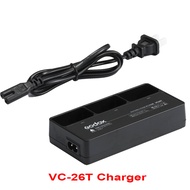 Godox Original VC26 USB Charger AC Multi Charger for V1 V1Pro V100 V860III V850III Flash VB26 VB26A 