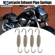 X Autohaux 4 chiếc ống xả giảm thanh xe máy 68mm 2.68 "tông màu bạc bằng thép không gỉ phổ thông