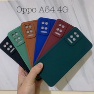 case oppo a54 - sofcase luxury procamera matte - hitam oppo a54