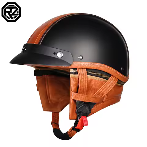 ORZ retro motorcycle helmet Japanese summer Harley half helmet electric motorcycle men's and women's