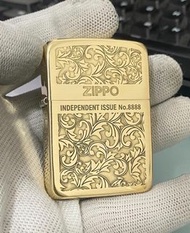 全新有盒Zippo煤油打火機 唐草盔甲機