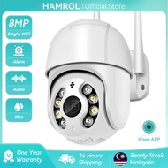 Hamrol 5MP Auto Tracking Mini PTZ Wifi Camera 3MP 2MP 1080P H.265 Wireless IP Camera 4x Digital Zoom