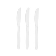 MTRADE Disposable 7 inch Clear Plastic Knife 50pcs (PM)