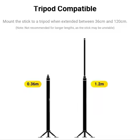 【Hot-Sell】Insta360 X5 9.8Ft Extended Edition Selfie Stick For X4,X3 ONE RS,ONE X2,ONE R,ONE X,ONE Ac