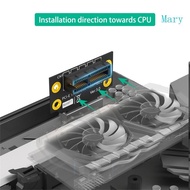 Mary PCIE X1 90 Degree Reverse Risers Card Board for 1U 2U Server PC Server Case