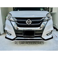 Nissan serena c27 silk blaze Bodykit body kit front rear skirt lip diffuser roof top ducktail spoile