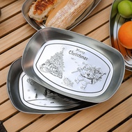 [Limited Time Buying] 45% Repurchase Rate Outdoor Retro Dinner Plate American Tinplate Fruit Tray Ca