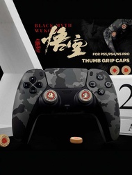 Black Myth Wukong Ps5/PS4/Xbox/Nspro Handle Joystick Cap Non Slip Silicone Protective Cover 4 Pieces