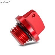 JaneDream M20x2.5mm CNC Motorcycle Oil Filler Cap Engine Oil Filler Screw Cover Plug For Honda CR125