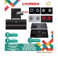 [FREE SHIPPING] LIVINOX LCH-ROSE-90BL KITCHEN HOOD COOKER HOOD GAS COOKER HOB PACKAGE LIVINOX ROSE