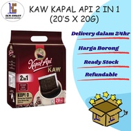 Kapal Api Kopi-O Uncang 2 in 1/Kapal Api Kopi-O 2 in 1/Coffee Mixture Bag (20’s x 20g)