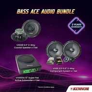 (BUNDLE) KENNON 6.5'' 2-WAY COAXIAL VX628 + KENNON 6.5'' 2-WAY COMPONENT VX66.2CP + KENNON 10'' ACTI
