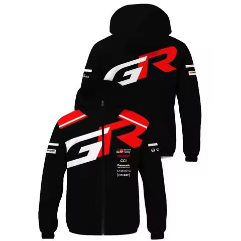 Men's clothing Toyota Team Racer Motorcycle Race Suit, Racing Suit, Oversized Top, Uniform, Windbrea