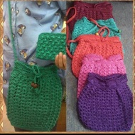 Slang knitted sling bag