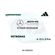 Mercedes F1 Team Helmet Sticker