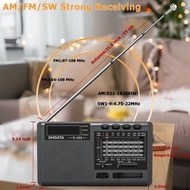 Hot XHDATA D-368 FM Radio BT Portable AM FM SW 12 Bands Stereo Radio Receiver Wireless Pocket Blueto