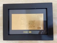 ‘Golden’ HSBC 500 dollars ornament 金 香港上海匯豐銀行有限公司港幣 伍百元 $500  New Business Birthday gift 生意開張 生日禮物