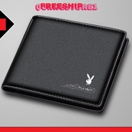 Playboy men's wallet, high-end brand fashion, genuine imported young, stylish and masculine PU leath