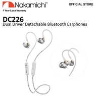 Nakamichi DC226 Detachable Dual-Driver Bluetooth Version 5.0 Earphones (FREE DC100 Cable)