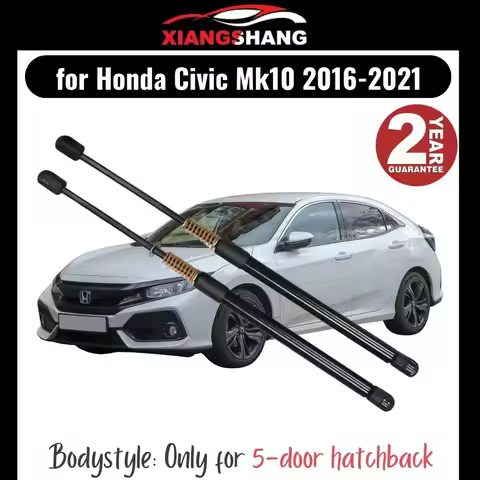 2pcs Rear Tailgate Damper for Honda Civic Mk10 (FK4/FK7/FK8) Hatchback WITH SPRING Trunk Boot Gas Ch