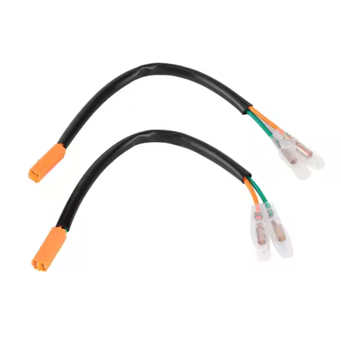2Pcs Motorcycle Turn Signal Marker Wiring Adapter Plug Connector Harness for KAWASAKI Z125 Z250 Z300
