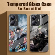 One Piece Realme 10 Pro+ Plus 5G 4G G99 Phone Case Casing Hard Glass Shockproof Cover 80
