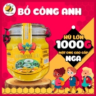 Imported Russian Dandelion Honey 1000G Jar - 100% Pure Premium Forest Honey - Changbai Mountain Snow