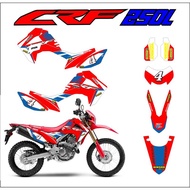 CRF 250L decals sticker, Laminated