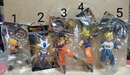 日版 七龍珠Z 超稀有絕版品 Dragon Ball 克維拉 超2悟空 黑髮悟空 悟吉塔 達爾 大公仔鑰匙圈