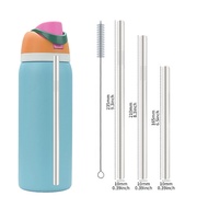 Tumbler Straw Replacement, Reusable Stainless Steel Straw, Water Bottle Straw for Owala FreeSip 16oz