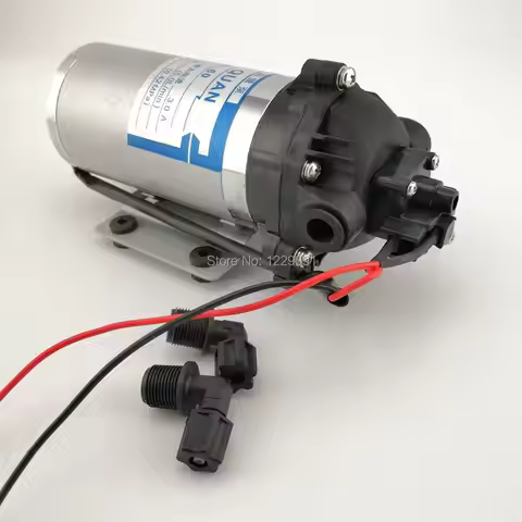 Mini High Pressure Water Pump 12V 24V DC 40W 5L/min 4.2 Bar Automatic Switch Diaphragm Pumps Self Su