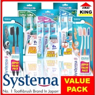 Systema Soft Toothbrush Super Value Pack 3's(Comfort / Compact / Full Head/ Active Clean/  Activated