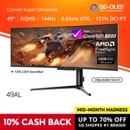 PRISM+ 49AL | 49" 144Hz Curved Ultrawide OLED 0.03ms 148% sRGB Gaming Monitor [5120 x 1440]