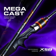 Eupro Mega Cast Rod (Casting Rod 2 Piece Freshwater Fishing Rod Suitable for Snakehead/Haruan/Peacoc