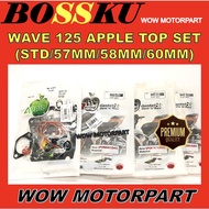 WAVE 125 TOP SET APPLE NP 57MM 60MM 58MM 63MM 65MM GASKET HEAD BLOCK 19474 19475 23861 11062 26759 2