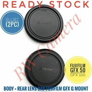 GFX Body + Rear Lens Cap Rear Lens Cap Body Fujifilm Fuji GFX Medium Format GFX50 GFX100