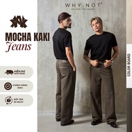 Quần Kaki Nam Ống Suông WHY NOT Màu Nâu Mocha - MOCHA KAKI JEANS WHY.NOT - Quần Jean Nam Ống Rộng