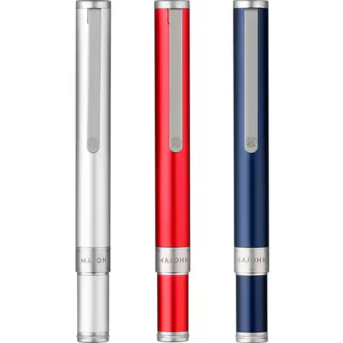 Majohn N1 Mini Fountain Pen Short Portable Extra Smooth Aluminum Alloy Pen F 0.5mm/EF 0.38mm Nib For