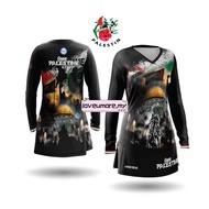 Jersey Muslimah Palestin Palestine Microfibre Baju Muslimah Labuh Tshirt Muslimah Palestine Jersey Malaysia Oversized Murah Plus Size Budak Jersey Viral Loose Plain Women