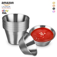 304 Stainless Steel 2.5oz Sauce Cup Seasoning Cup 1.5oz Sauce Cup Dipping Sauce Sauce Small Sauce 12