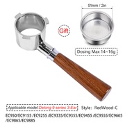 51mm Bottomless Portafilter For Delonghi 9 Series Coffee Machine EC9155/EC9255/EC9335/EC9355/EC9455/