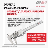 GRIP-ON DIGITAL VERNIER CALIPER SIGMAT / JANGKA SORONG DIGITAL 6 INCH - PAWYOU STORE