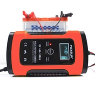 Máy sạc bình ắc quy 12V 5A 100AH FOXSUR SẠC NHANH có chức năng khử sunfat sạc ắc quy xe máy sạc ắc q