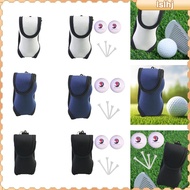 [Lslhj] Golf Ball Carry Bag, Golf Ball Holder Bag, Waist Bag with Clip Hook, Portable Golf Ball Carry Bag, Golf Sports Accessories