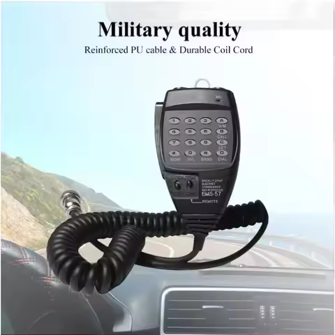EMS-57 DTMF 8Pin PTT Heavy Duty Speaker Microphone for Alinco DR-03T DR-06T DR-435 DR-135 DR-635 DR-